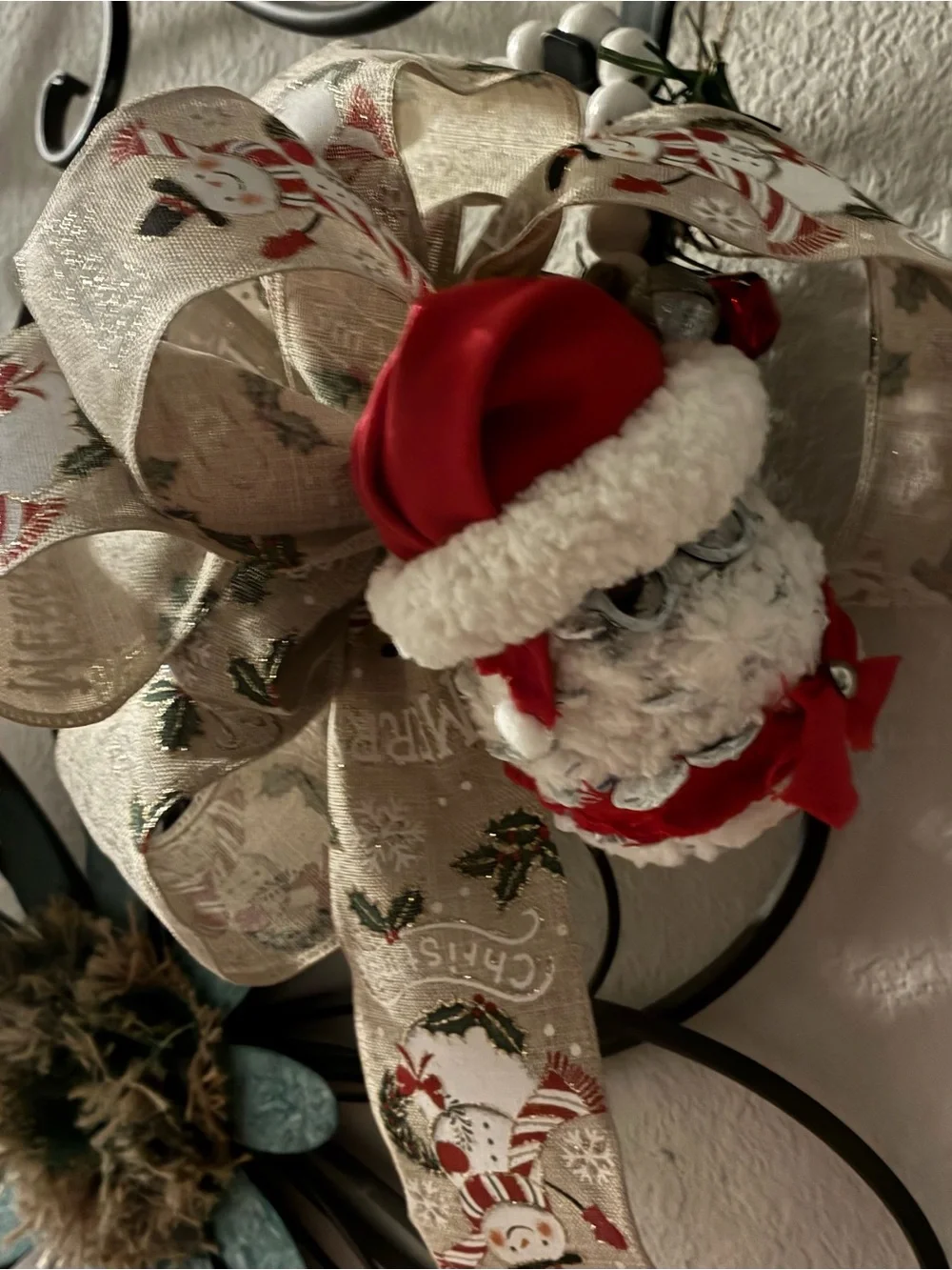 60” Christmas Santa Beaded Garland